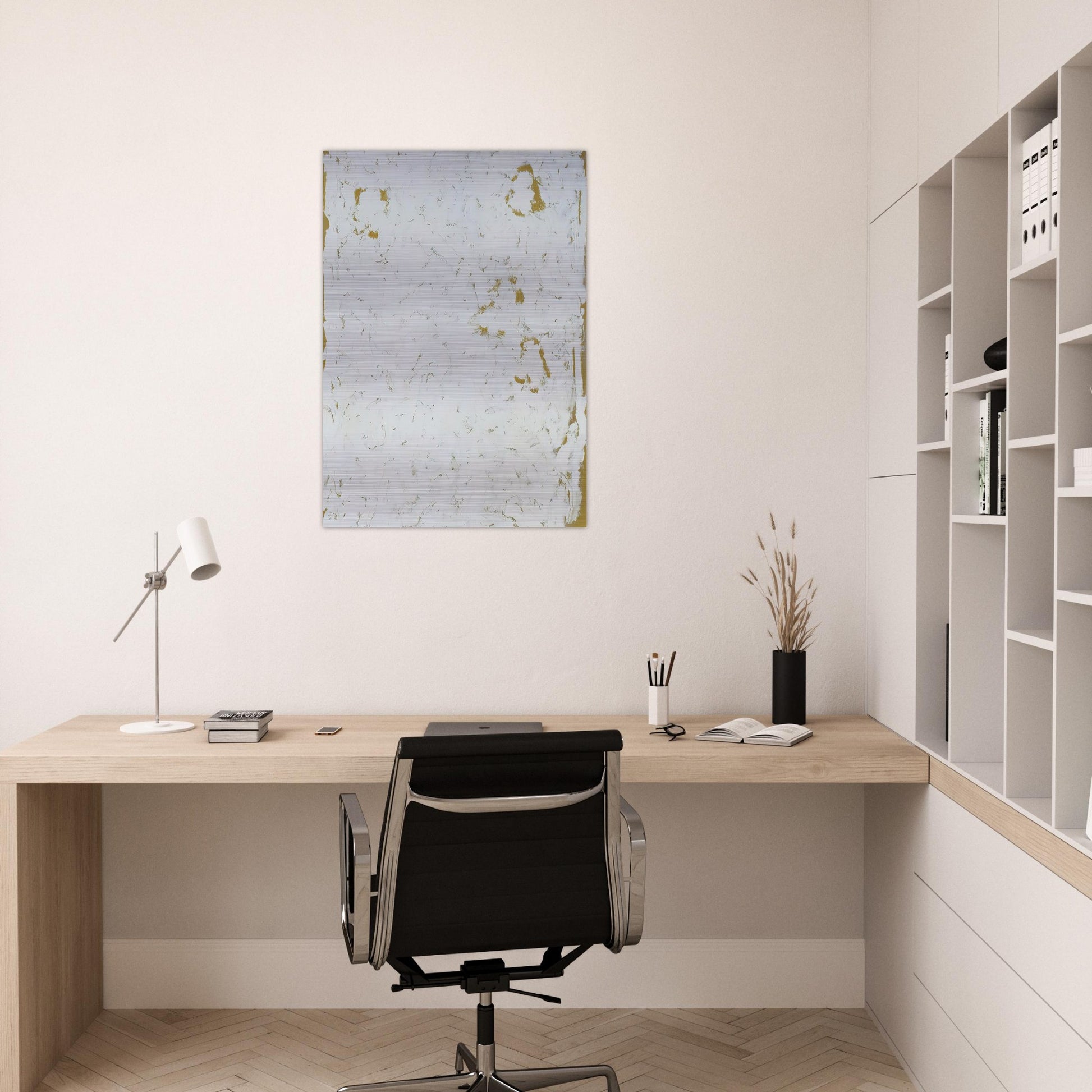 Wing - Robert Ryman Brushed Aluminum Print - 70x100 cm / 28x40 inches | Robert Ryman Aluminum Print | Robert Ryman Prints