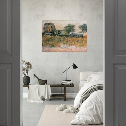 The Restaurant de la Sirene at Asnieres - Vincent van Gogh Brushed Aluminum Print - 70x100 cm / 28x40 inches | Vincent van Gogh Aluminum Print | Vincent van Gogh Prints