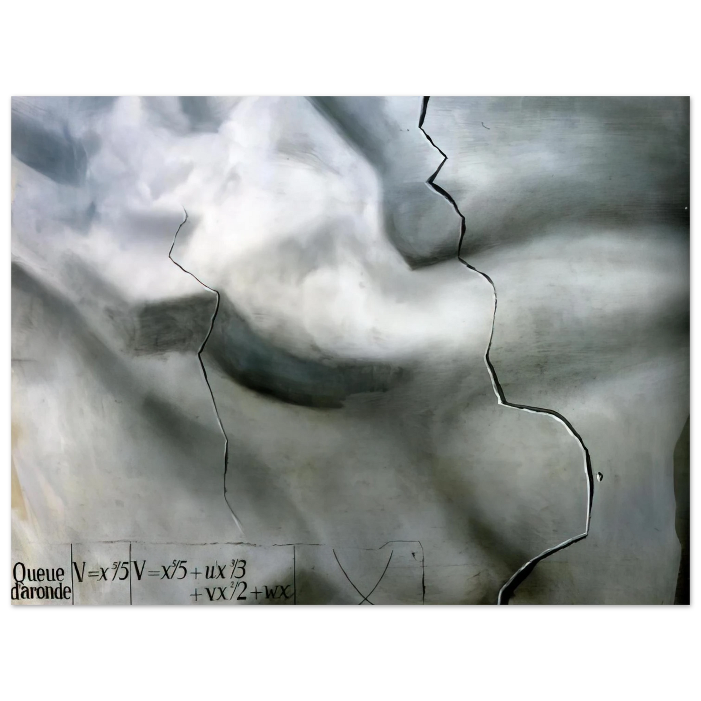 Salvador Dali - TOPOLOGICAL ABDUCTION OF EUROPE HOMAGE TO RENE THOM  75x100 cm / 30x40inches Fine Art Poster