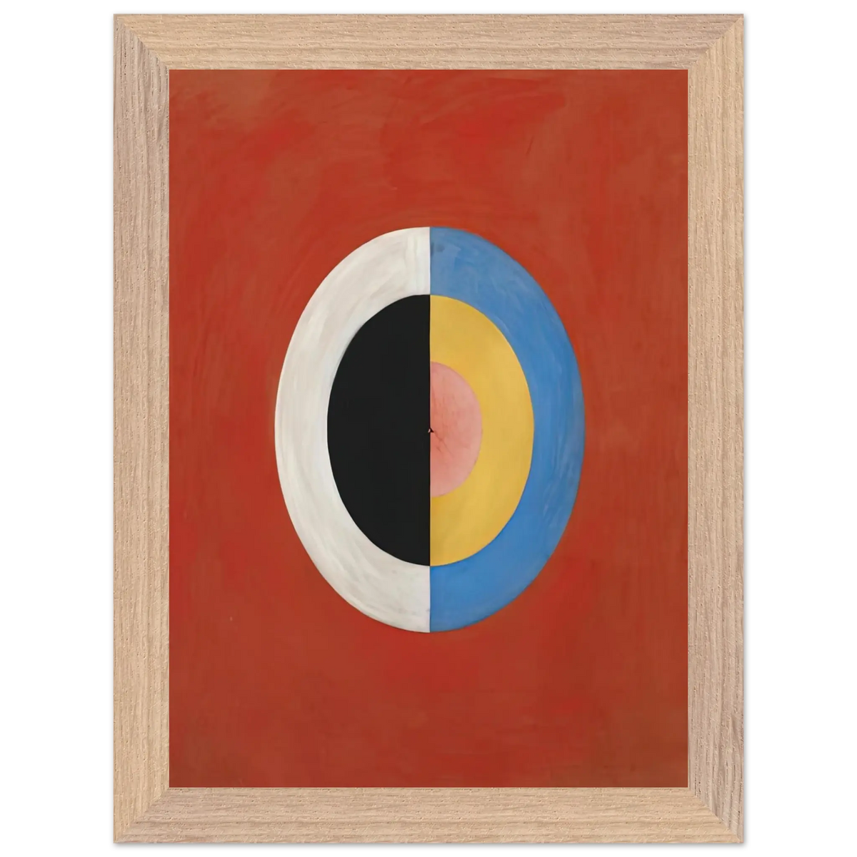 Hilma af Klint - THE SWAN NO 17 1915 0 Wall art - 13x18 cm / 5x7 Inches - Premium Wooden Framed Poster With Fine Art Paper - White frame