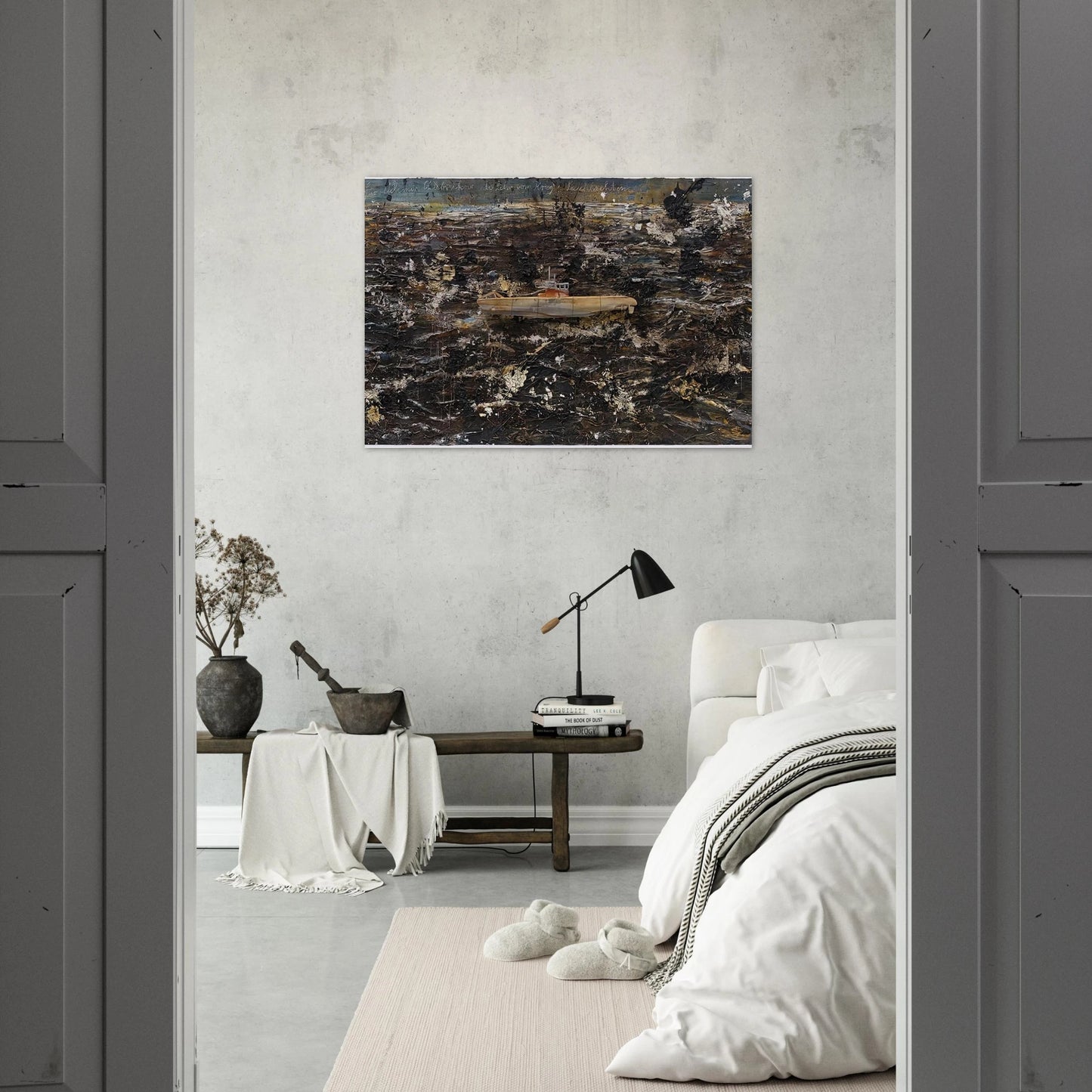FOR VELIMIR KHLEBNIKOV THE DOCTRINE OF WAR BATTLES 2010 - Anselm Kiefer Brushed Aluminum Print - 70x100 cm / 28x40 inches | Anselm Kiefer Aluminum Print | Anselm Kiefer Prints
