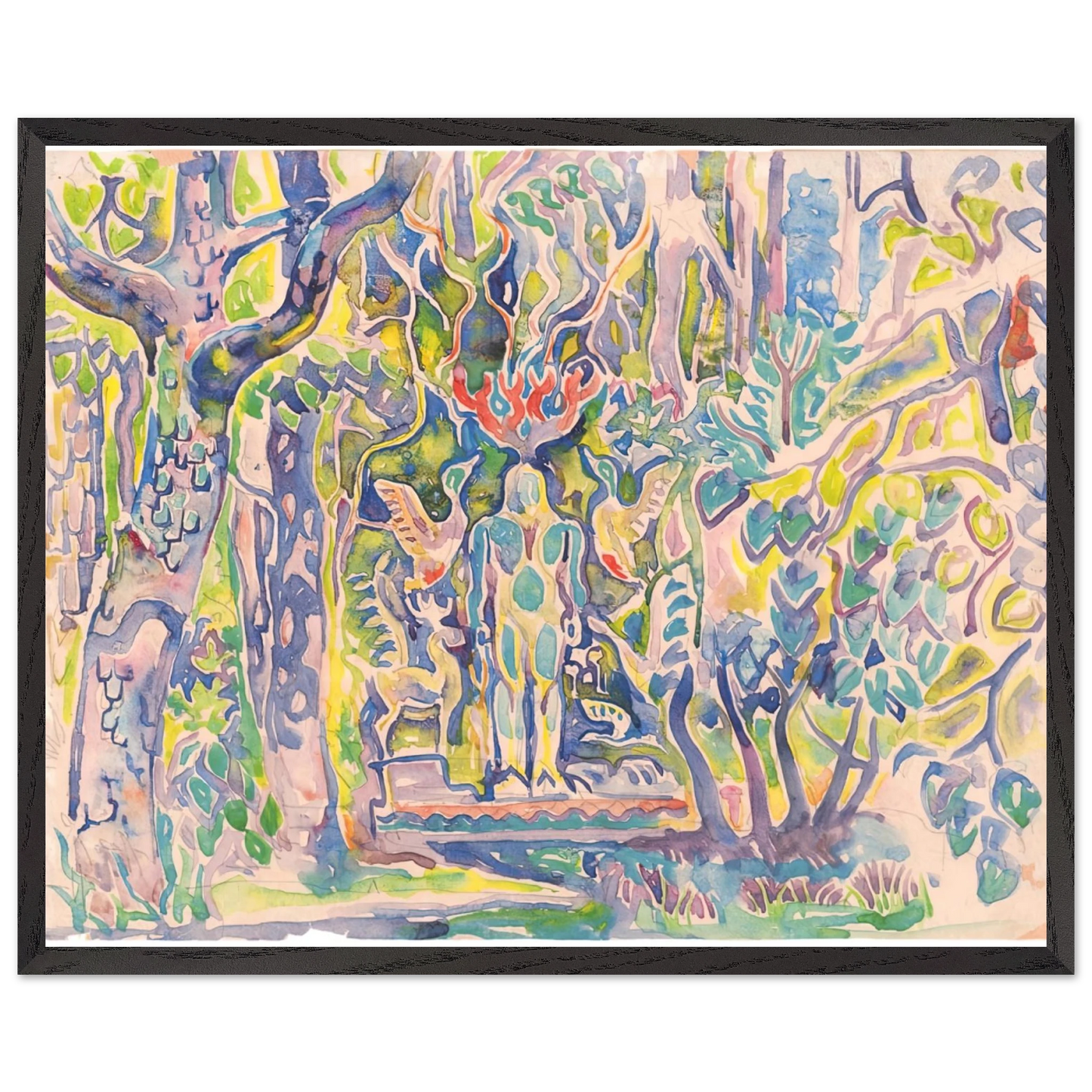 Walter Inglis Anderson - Walter Anderson Wall art - 15x20 cm / 6x8 inches - Premium Wooden Framed Poster With Fine Art Paper-canvas - White frame