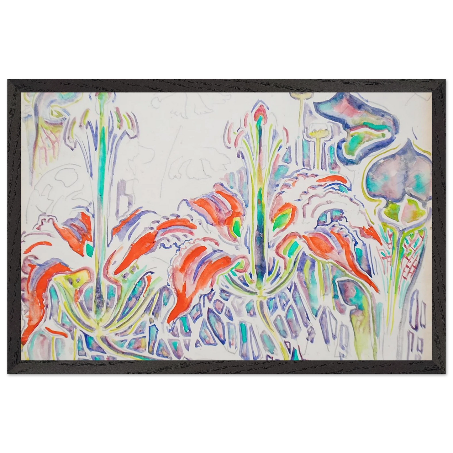 Walter Inglis Anderson - Walter Anderson Wall art - A1 (59.4 x 84.1  cm) - Premium Wooden Framed Poster With Fine Art Paper-canvas - Wood frame