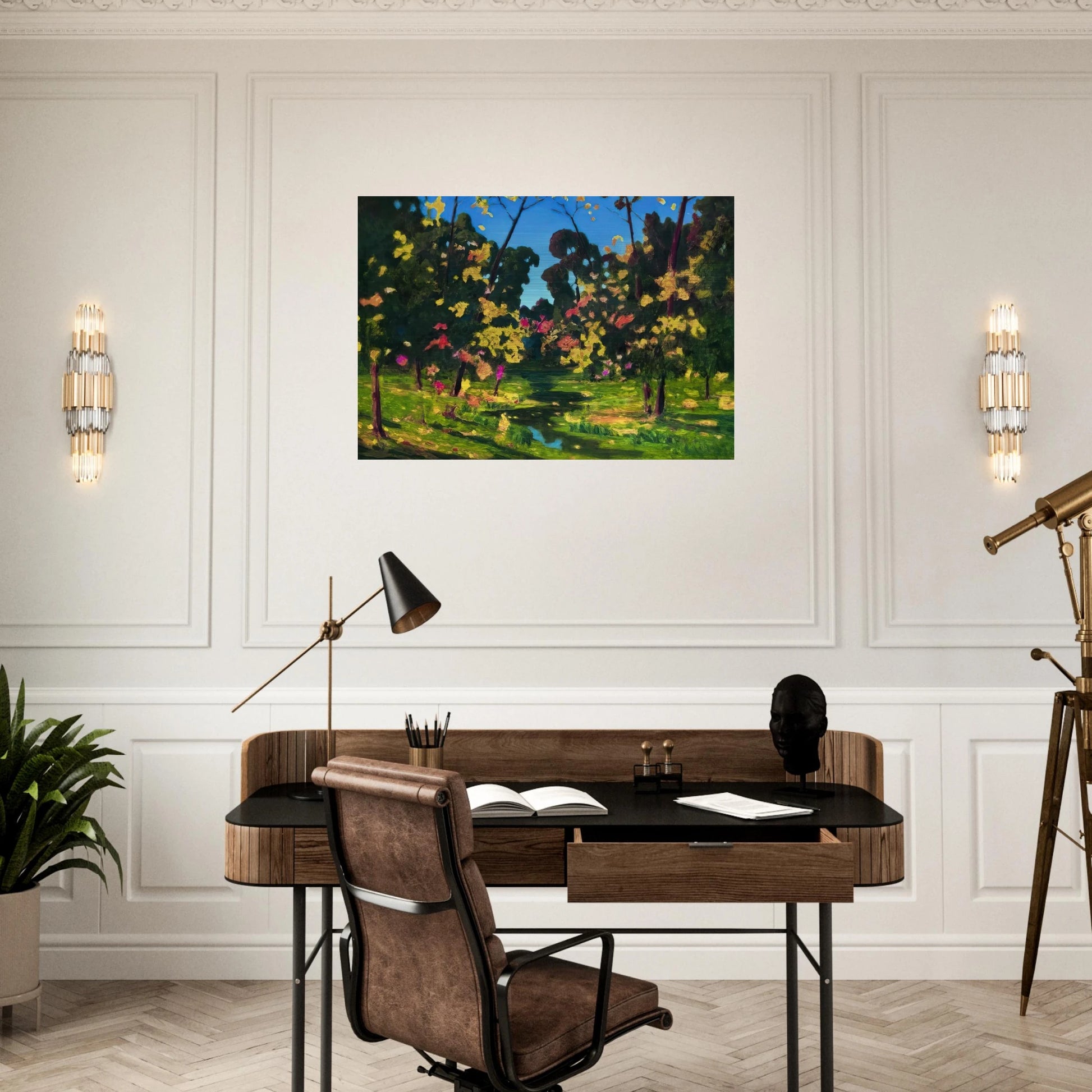 Autumn - Arkhyp Kuindzhi Brushed Aluminum Print - 70x100 cm / 28x40 inches | Arkhyp Kuindzhi Aluminum Print | Arkhyp Kuindzhi Prints
