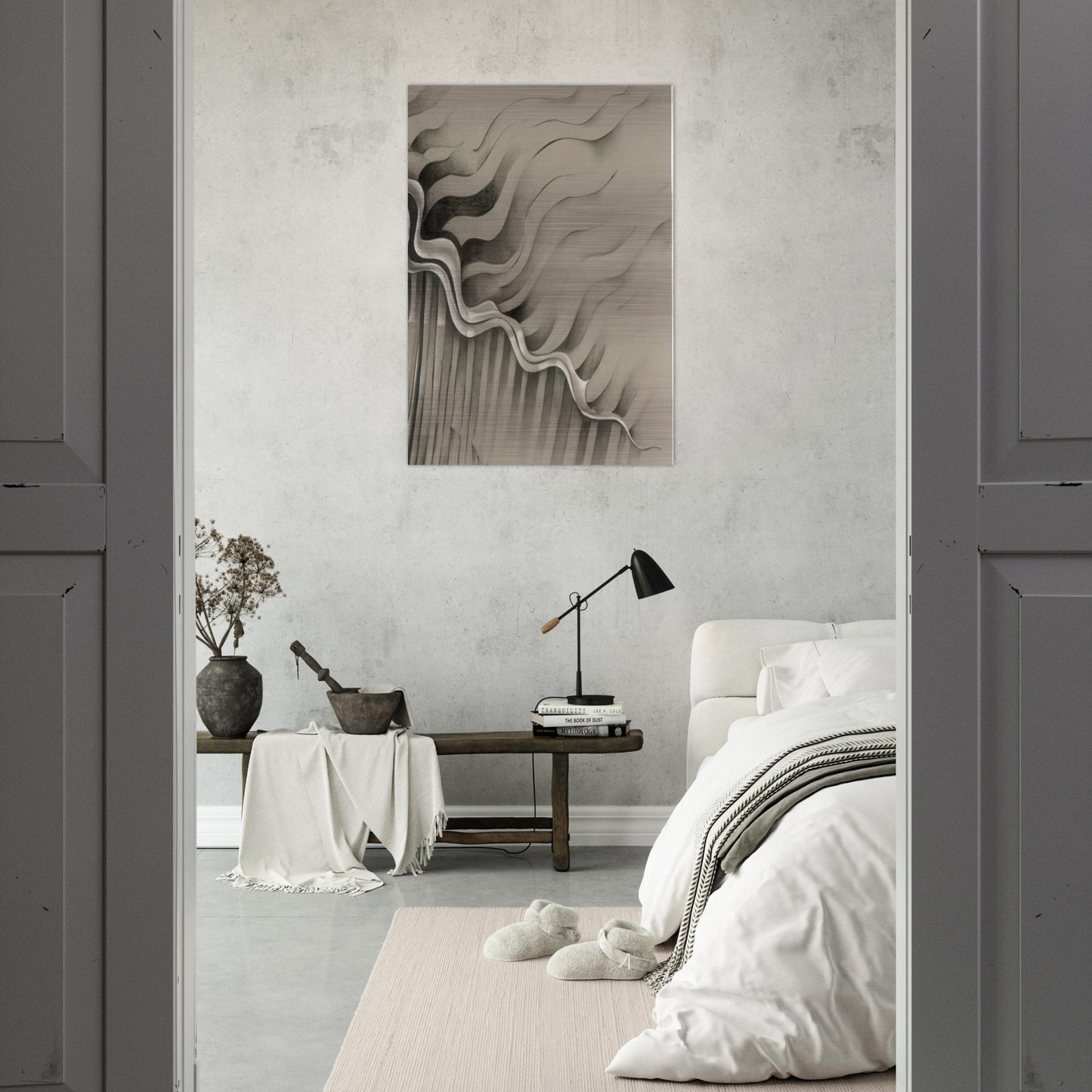 UNTITLED 1985 - Lee Bontecou Brushed Aluminum Print - 70x100 cm / 28x40 inches | Lee Bontecou Aluminum Print | Lee Bontecou Prints