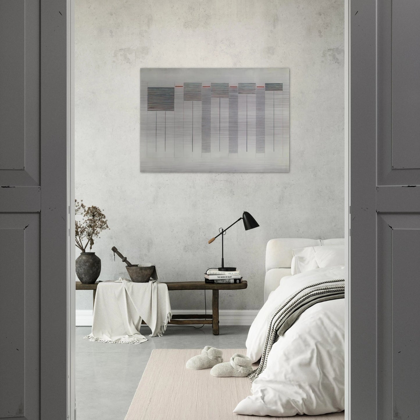 Acrilico n. 12 - 1976 - Bice Lazzari Brushed Aluminum Print - 70x100 cm / 28x40 inches | Bice Lazzari Aluminum Print | Bice Lazzari Prints
