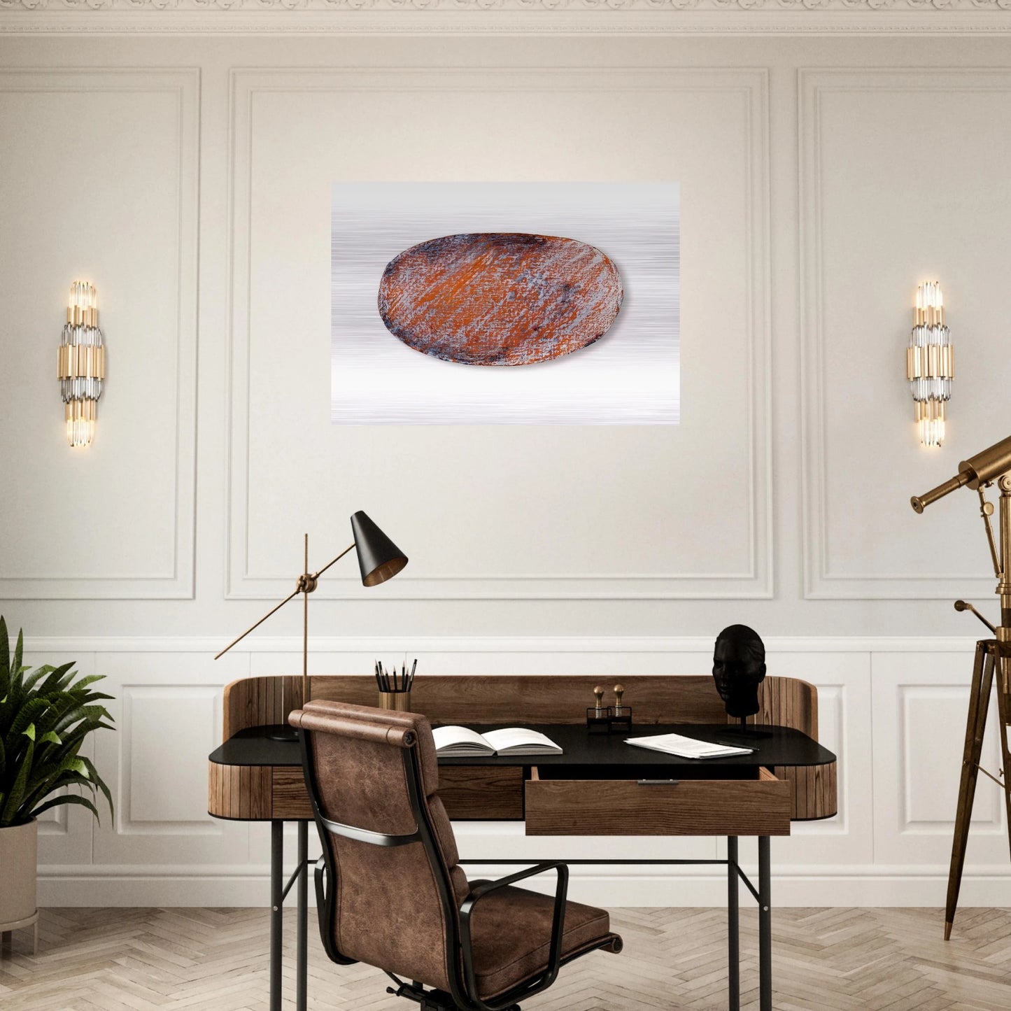 OHNE TITEL F R PETER DIBKE 1970 - BLINKY PALERMO Brushed Aluminum Print - 70x100 cm / 28x40 inches | BLINKY PALERMO Aluminum Print | BLINKY PALERMO Prints