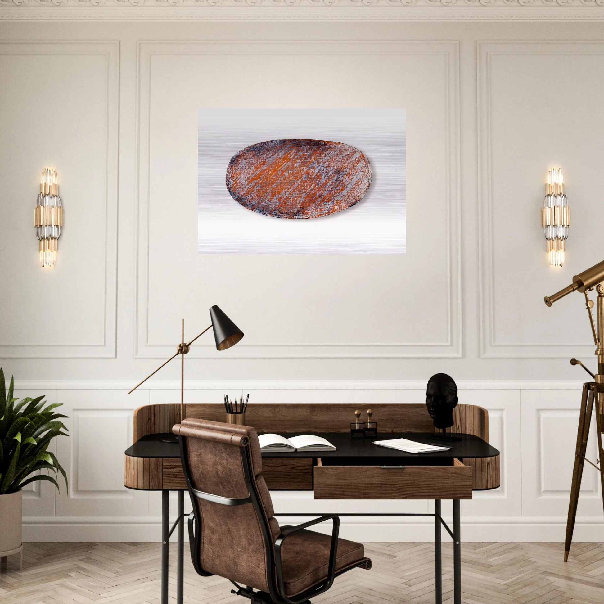 OHNE TITEL F R PETER DIBKE 1970 - BLINKY PALERMO Brushed Aluminum Print - 70x100 cm / 28x40 inches | BLINKY PALERMO Aluminum Print | BLINKY PALERMO Prints