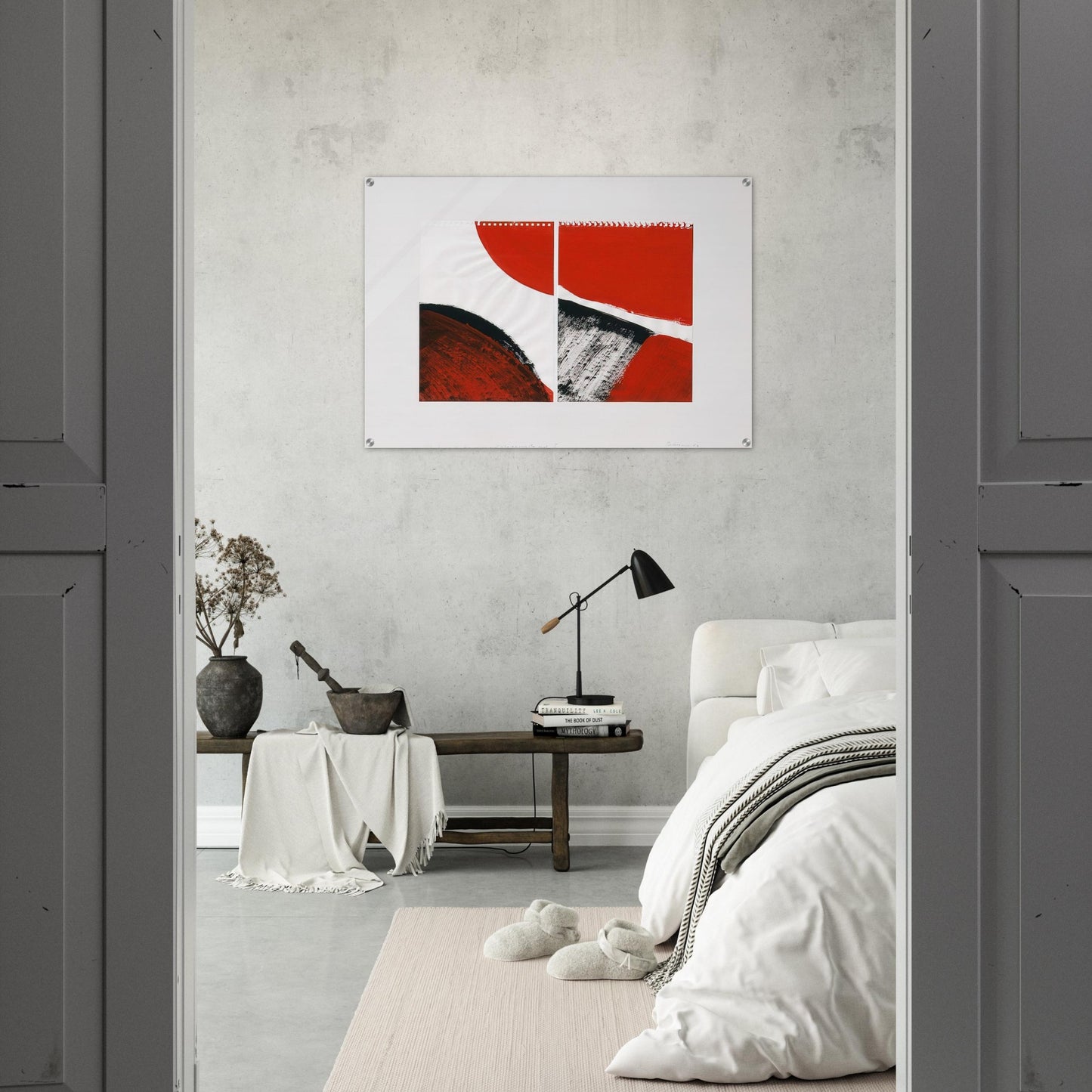 WHO KNOWS THE BEGINNING AND WHO KNOWS THE END II 1976 - BLINKY PALERMO Acrylic Print - 70x100 cm / 28x40″ inches