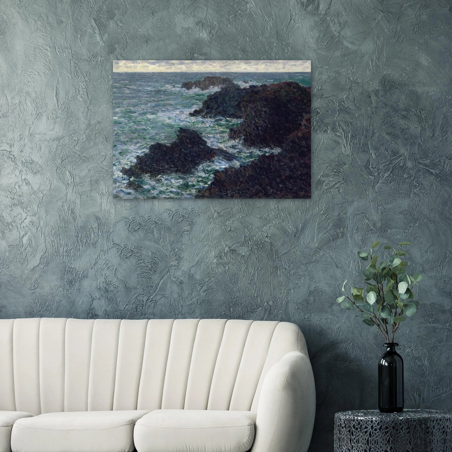 The Cote Sauvate - claude monet Brushed Aluminum Print - 70x100 cm / 28x40 inches | claude monet Aluminum Print | claude monet Prints