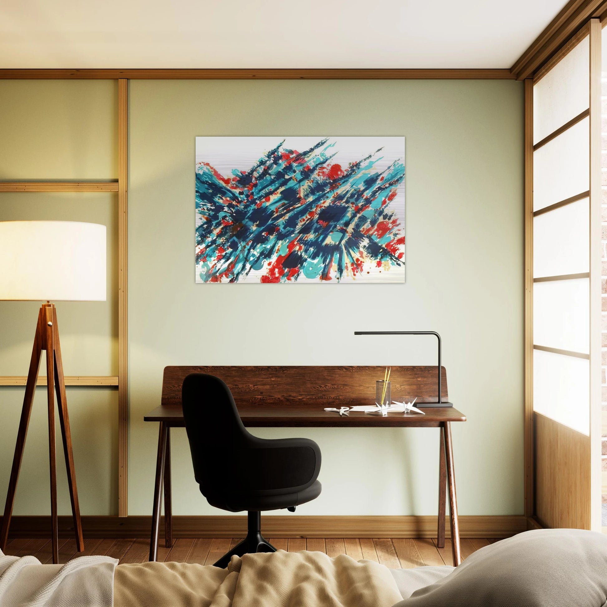 Le Sang et l’eau - 1978 - Alfred Manessier Brushed Aluminum Print - 70x100 cm / 28x40 inches | Alfred Manessier Aluminum Print | Alfred Manessier Prints