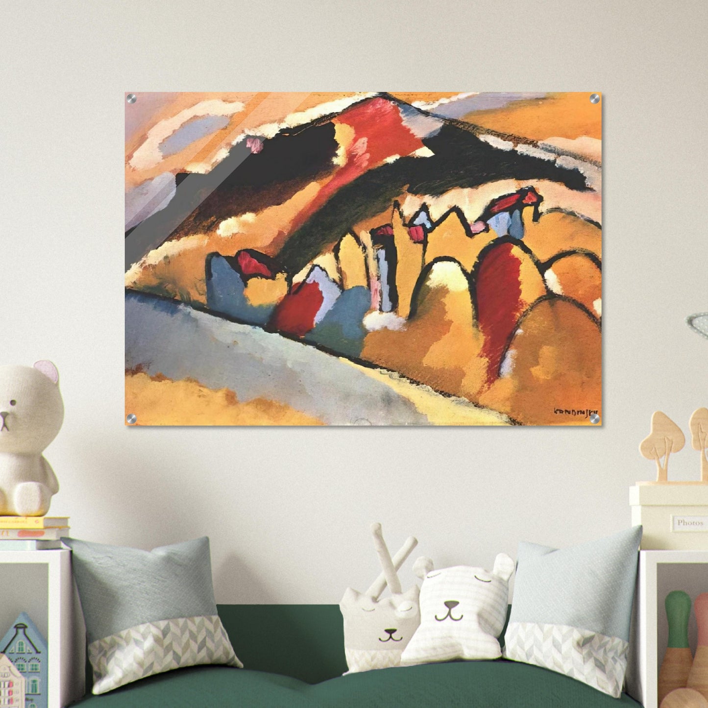 STUDY FOR AUTUMN 1909 - Wassily Kandinsky Acrylic Print - 70x100 cm / 28x40″ inches