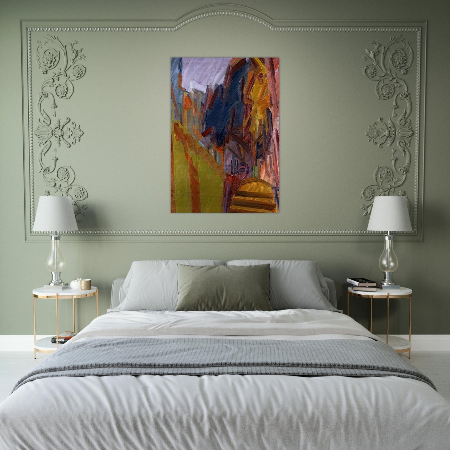 ALBERO DI FRONTE - Frank Auerbach Brushed Aluminum Print - 70x100 cm / 28x40 inches | Frank Auerbach Aluminum Print | Frank Auerbach Prints
