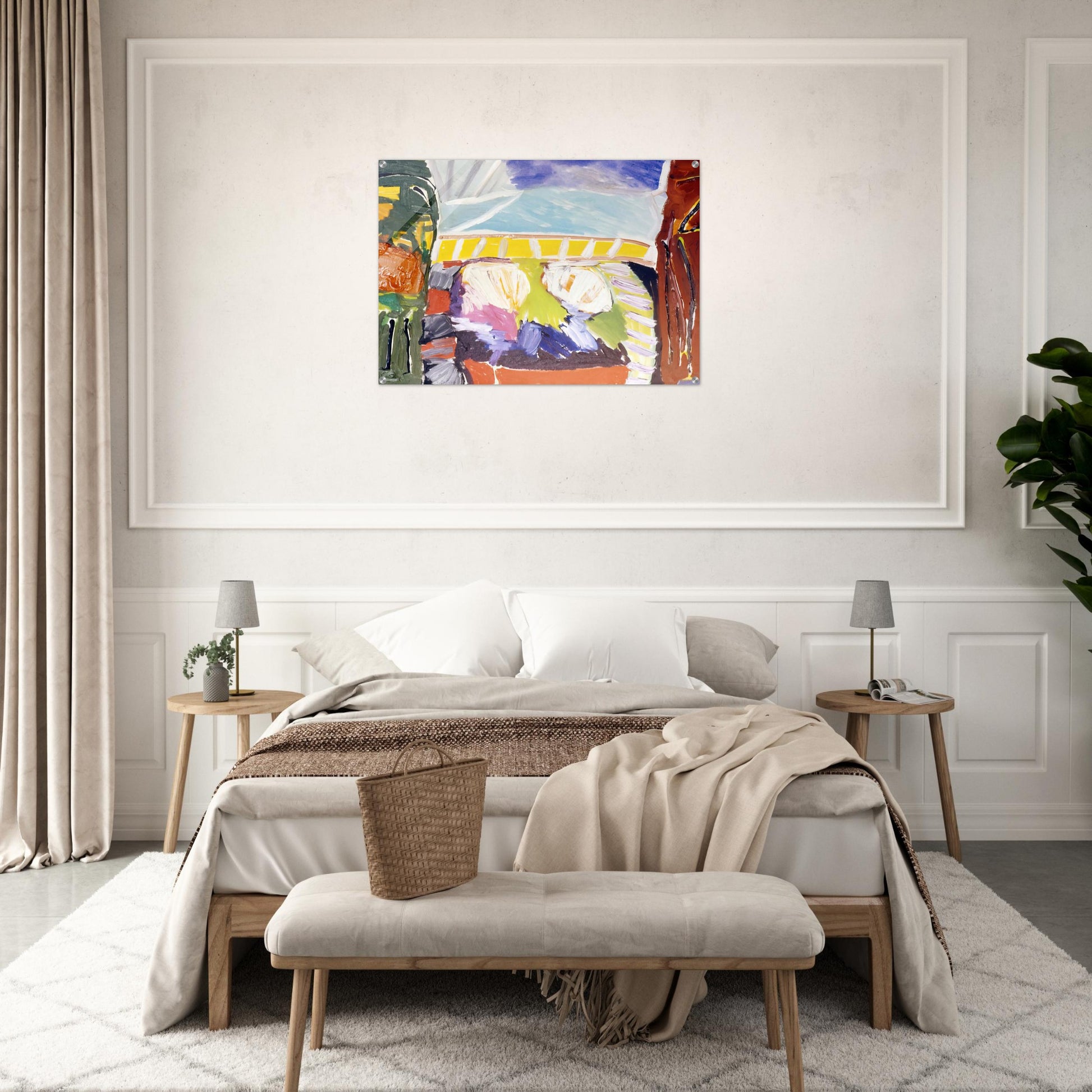 Taurean Entrance - 1973 - Ronnie Landfield Acrylic Print - 70x100 cm / 28x40″ inches