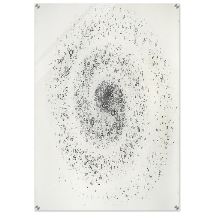 Untitled From the series Graphic Objects - 1972 - Mira Schendel Acrylic Print - 70x100 cm / 28x40″ inches | Mira Schendel Wall Art | Mira Schendel Prints