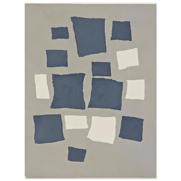 Jean Arp - Collage with Squares Arranged According to the Laws of Chance  75x100 cm / 30x40inches Fine Art Poster