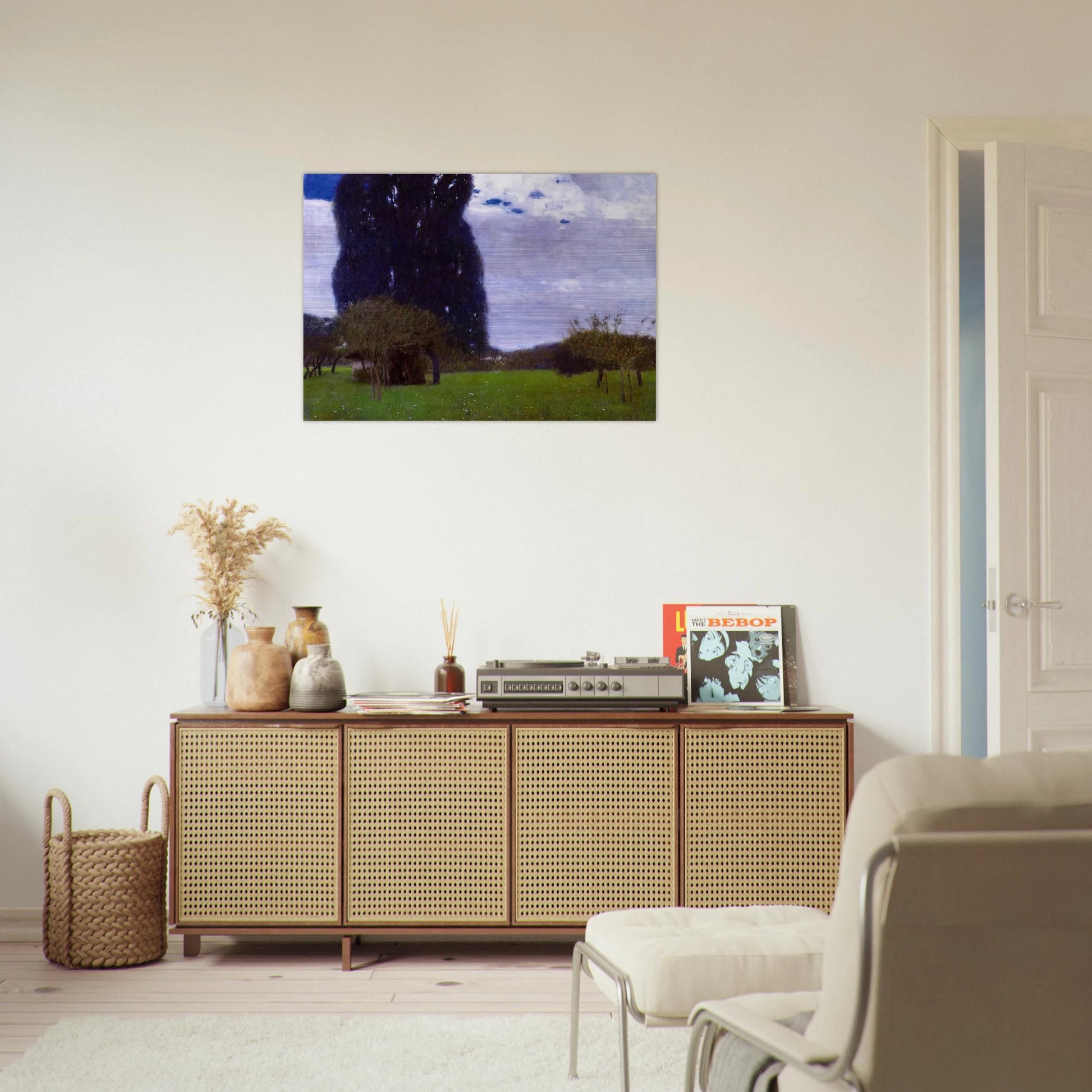 THE TALL POPLAR TREES II - Gustav Klimt Brushed Aluminum Print - 70x100 cm / 28x40 inches | Gustav Klimt Aluminum Print | Gustav Klimt Prints