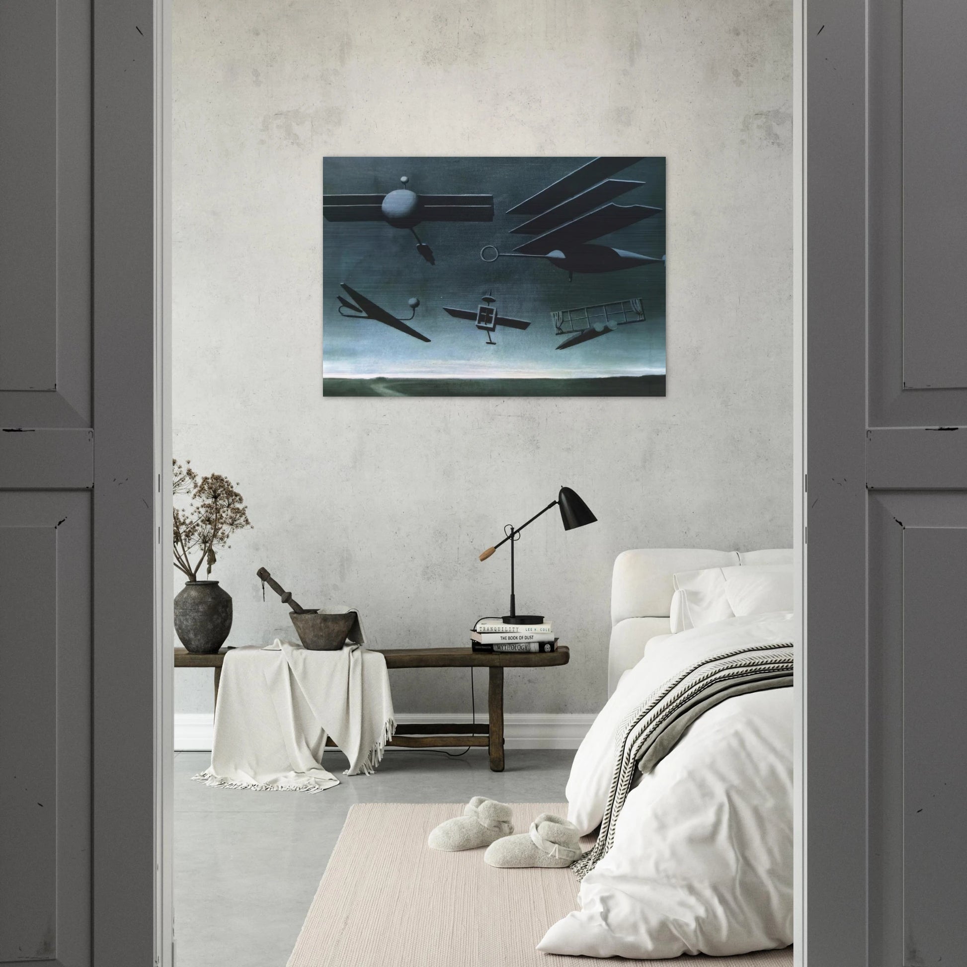BLACK FLAG 1937 - Rene Magritte Brushed Aluminum Print - 70x100 cm / 28x40 inches | Rene Magritte Aluminum Print | Rene Magritte Prints