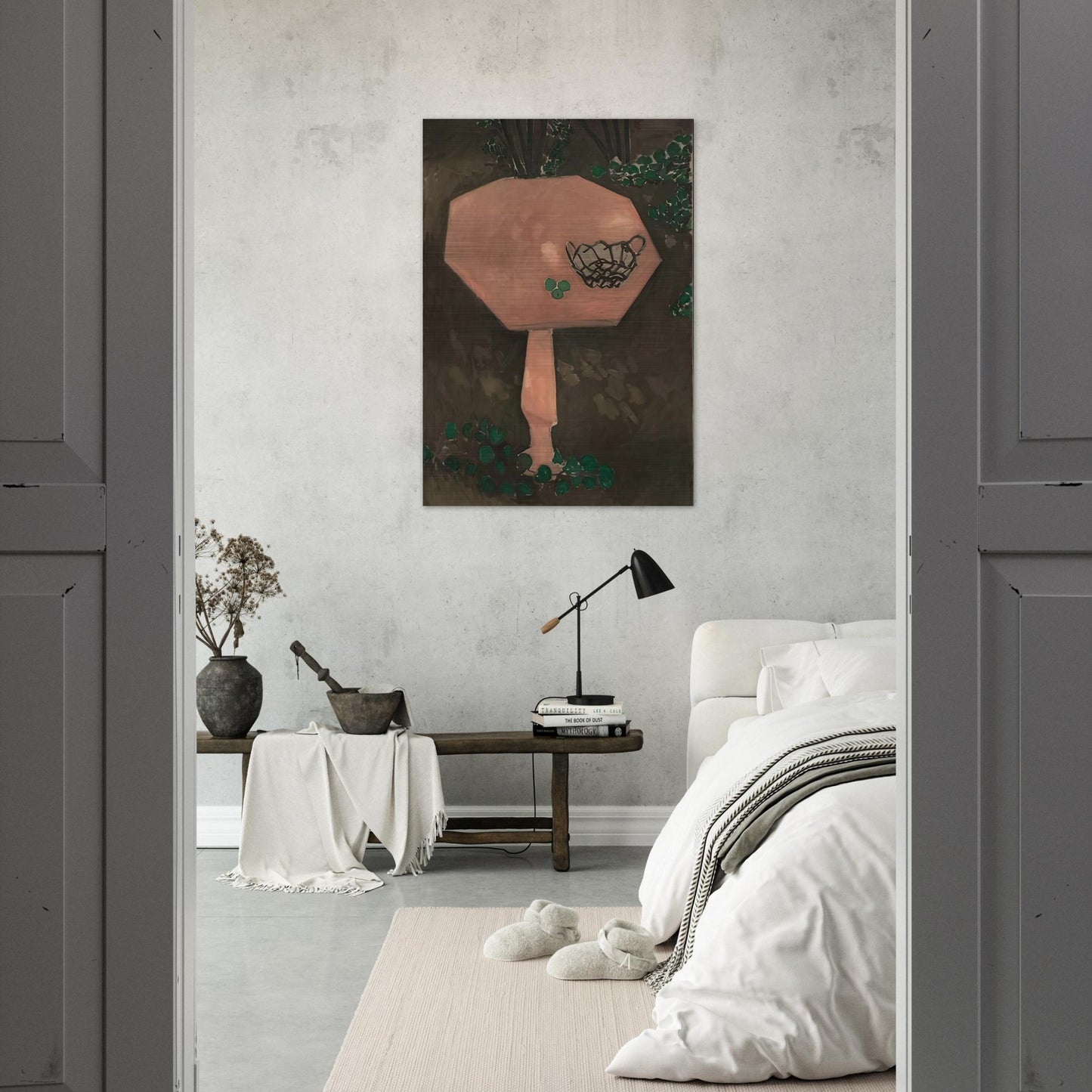 THE ROSE MARBLE TABLE 1917 - Henri Matisse Brushed Aluminum Print - 70x100 cm / 28x40 inches | Henri Matisse Aluminum Print | Henri Matisse Prints