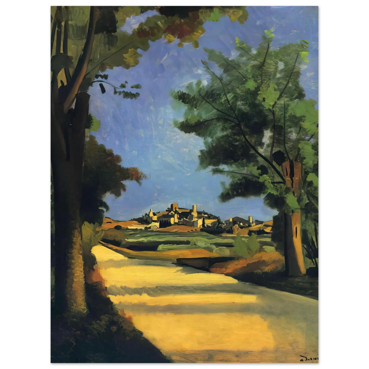 Andre Derain - THE ROAD 1932  75x100 cm / 30x40inches Fine Art Poster