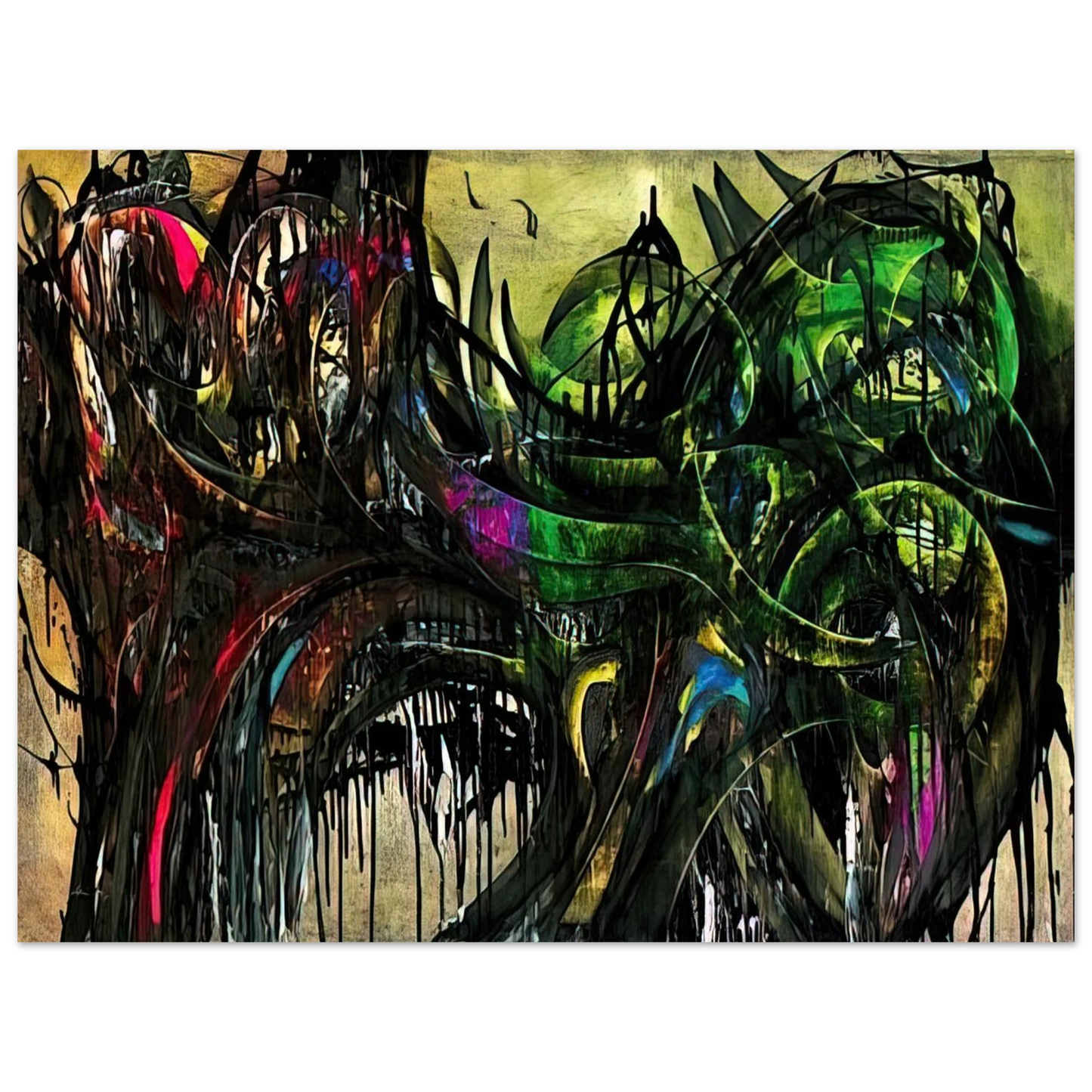 Simon Hantai - Peinture - 1955  75x100 cm / 30x40inches Fine Art Poster