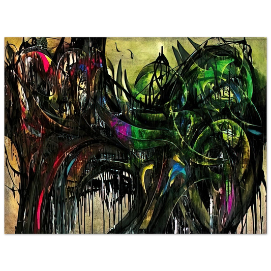 Simon Hantai - Peinture - 1955  75x100 cm / 30x40inches Fine Art Poster
