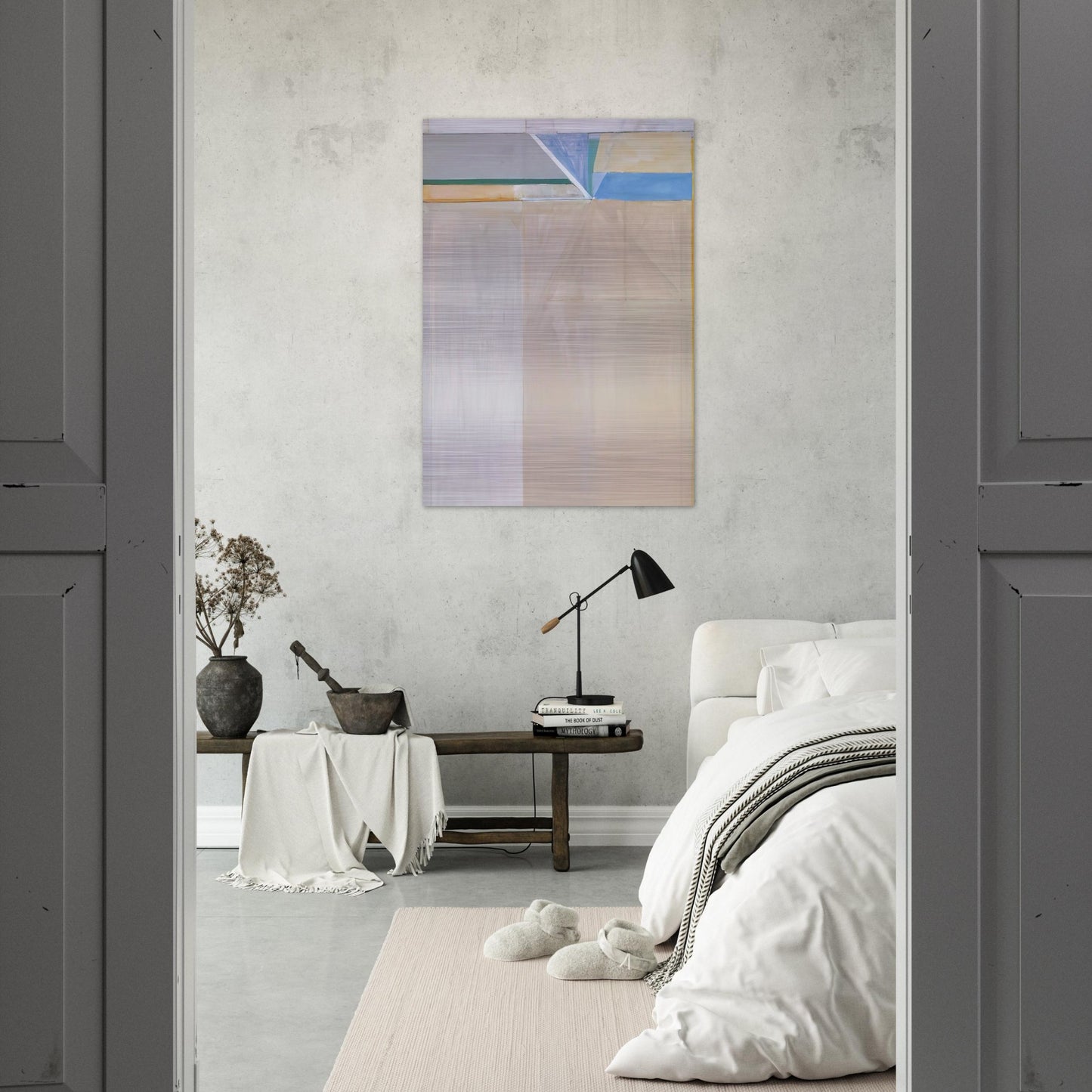 Ocean Park #46 - Richard Diebenkorn Brushed Aluminum Print - 70x100 cm / 28x40 inches | Richard Diebenkorn Aluminum Print | Richard Diebenkorn Prints