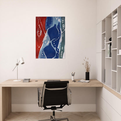 Farbaquatinta 1965-7 - 1965 - Ernst Wilhelm Nay Brushed Aluminum Print - 70x100 cm / 28x40 inches | Ernst Wilhelm Nay Aluminum Print | Ernst Wilhelm Nay Prints
