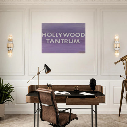 HOLLYWOOD TANTRUM 1979 - Edward Ruscha Brushed Aluminum Print - 70x100 cm / 28x40 inches | Edward Ruscha Aluminum Print | Edward Ruscha Prints