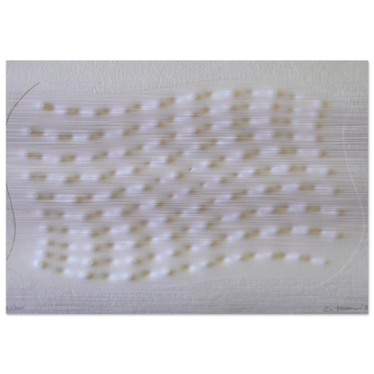 Superficie III - 1995 - Enrico Castellani Brushed Aluminum Print - 70x100 cm / 28x40 inches | Enrico Castellani Aluminum Print | Enrico Castellani Prints