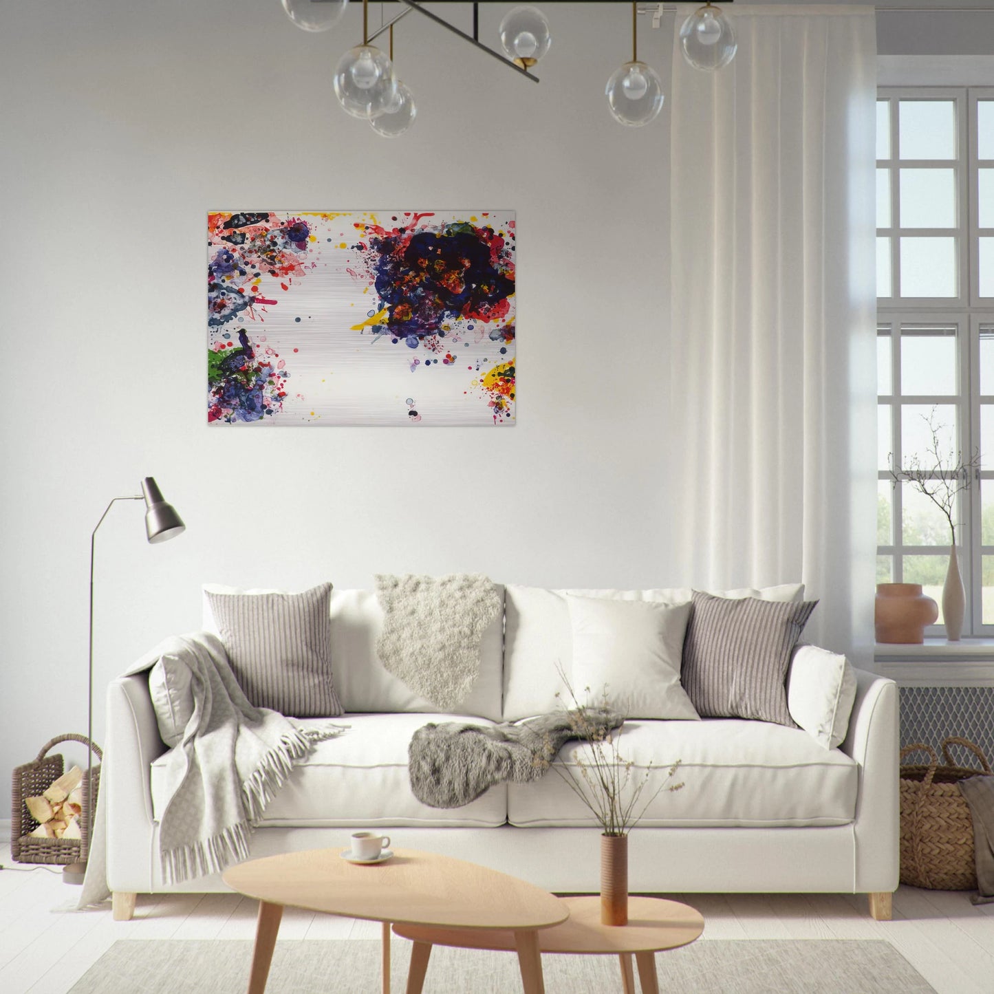 Speck - Sam Francis Brushed Aluminum Print - 70x100 cm / 28x40 inches | Sam Francis Aluminum Print | Sam Francis Prints