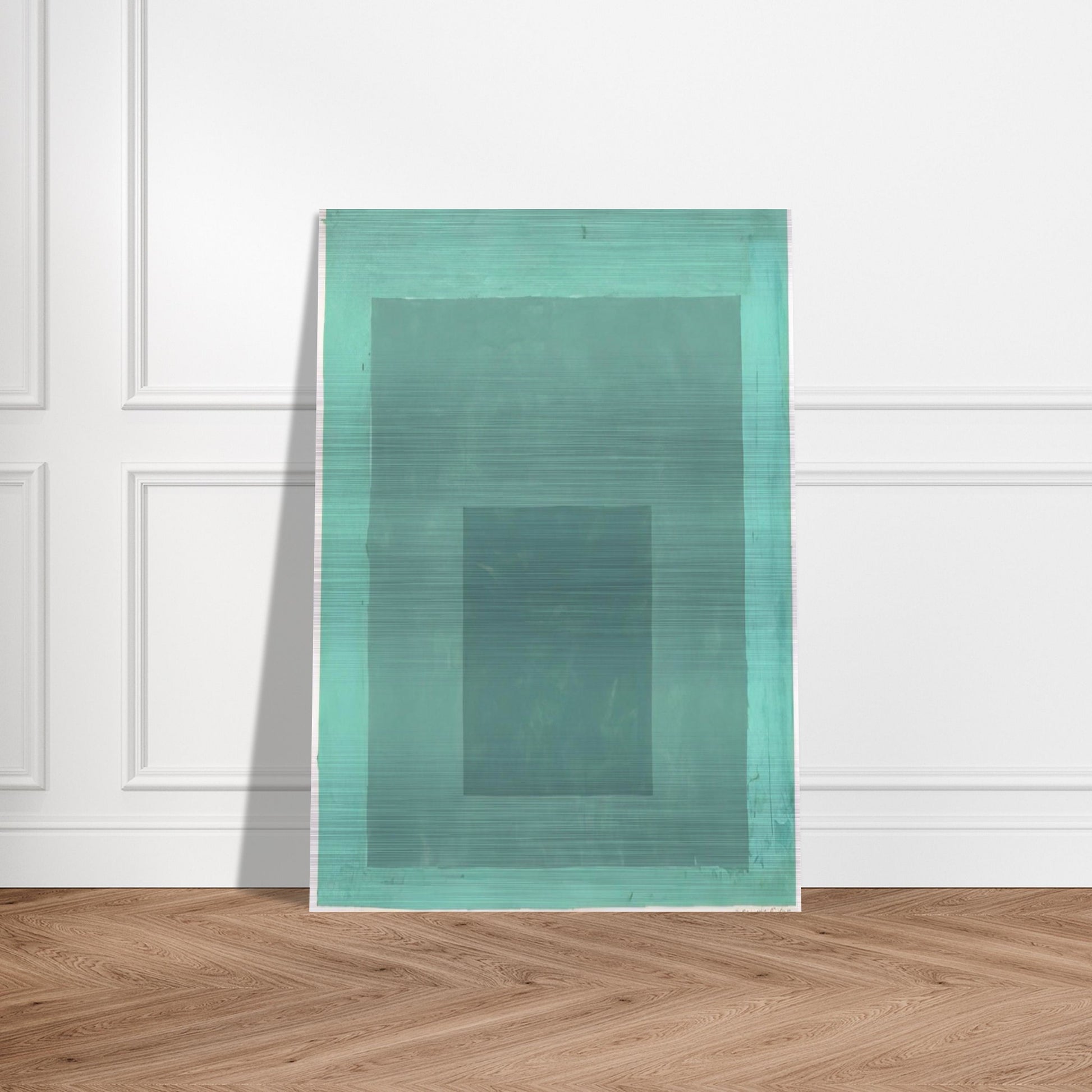 STUDY FOR HOMAGE TO THE SQUARE 1 - Josef Albers Brushed Aluminum Print - 70x100 cm / 28x40 inches | Josef Albers Aluminum Print | Josef Albers Prints