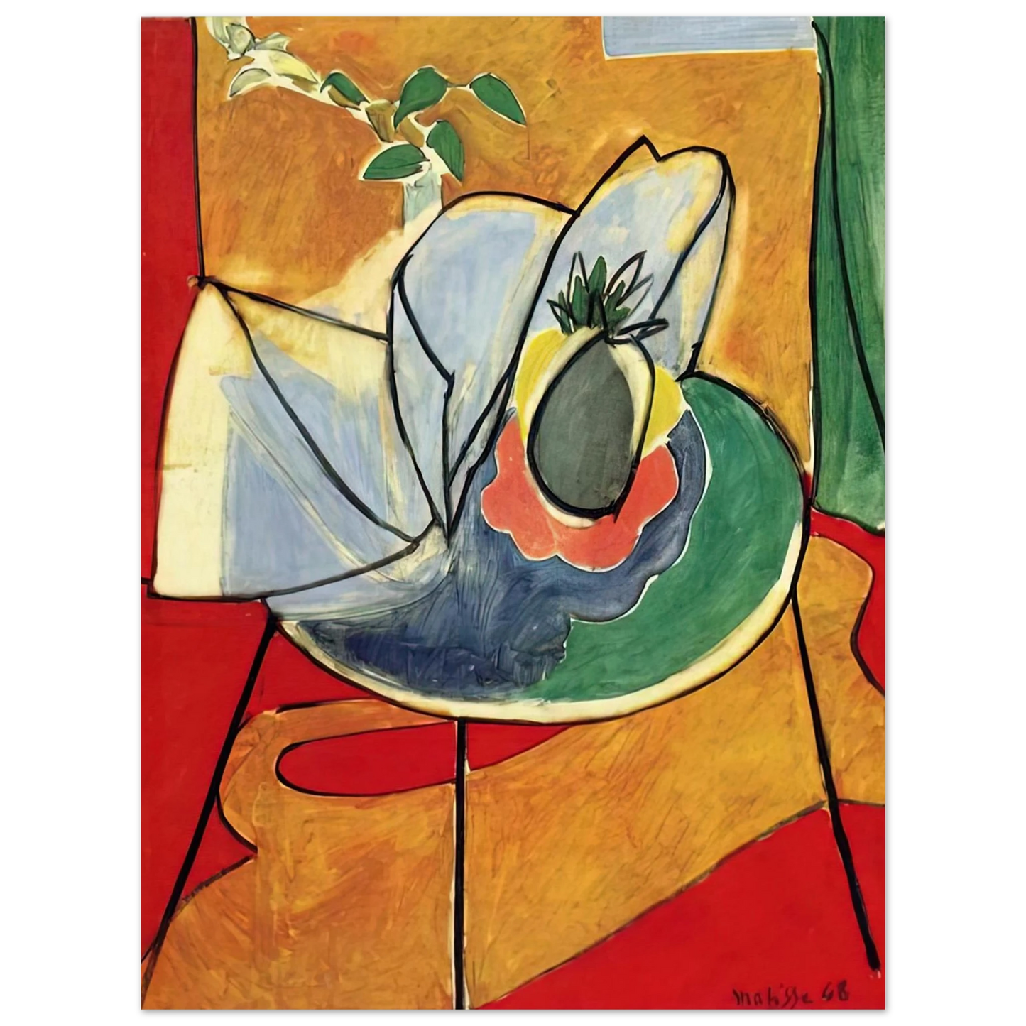 Henri Matisse - THE PINAPPLE 1948  75x100 cm / 30x40inches Fine Art Poster