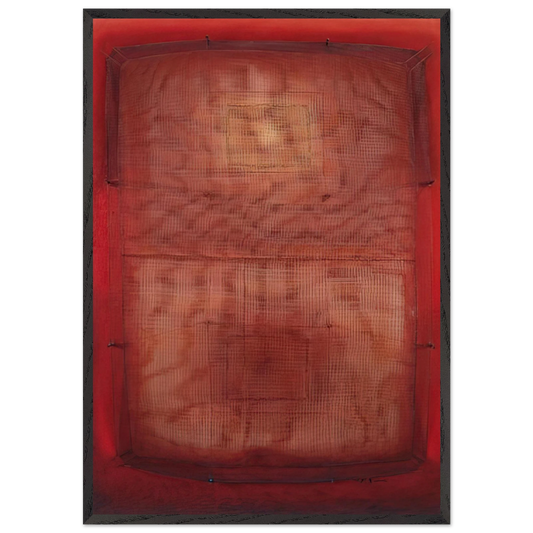 Espejo del sol - 1966 - Manuel Rivera 70x100 cm / 28x40 inches Framed Art Print – Black Wooden Frame