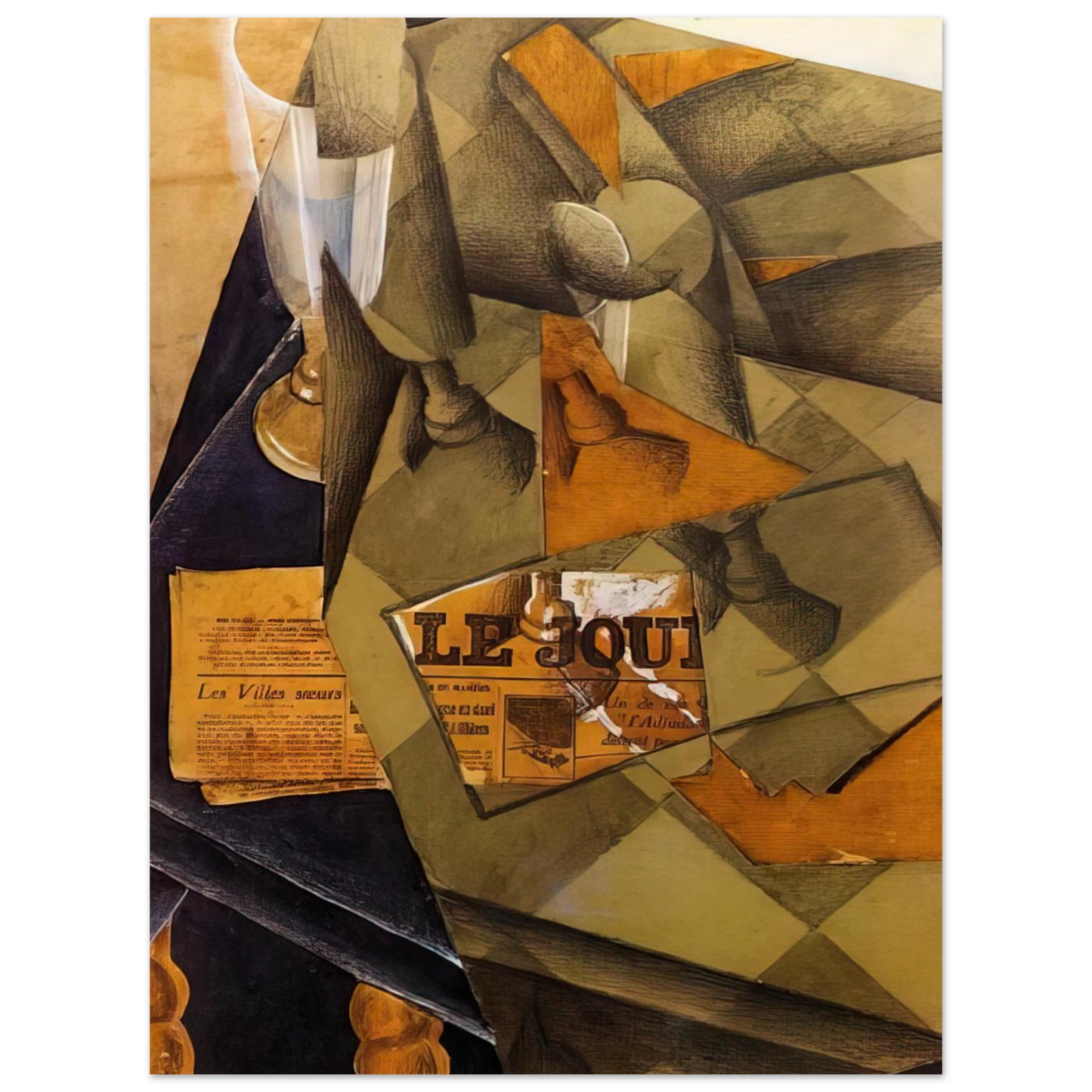 Juan Gris - STILL LIFE 1914  75x100 cm / 30x40inches Fine Art Poster