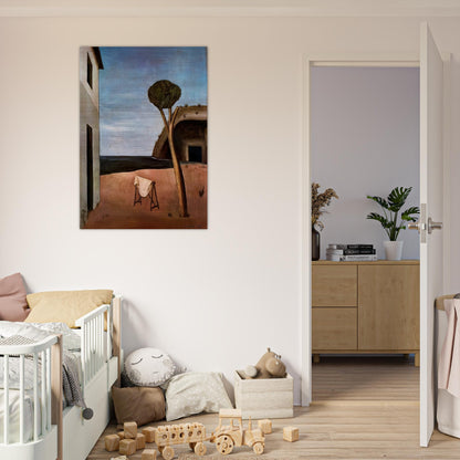 A PINE BY THE SEA 1921 - Carlo Carra Brushed Aluminum Print - 70x100 cm / 28x40 inches | Carlo Carra Aluminum Print | Carlo Carra Prints