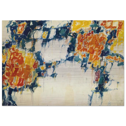 Basel Mural I - Sam Francis Brushed Aluminum Print - 70x100 cm / 28x40 inches | Sam Francis Aluminum Print | Sam Francis Prints