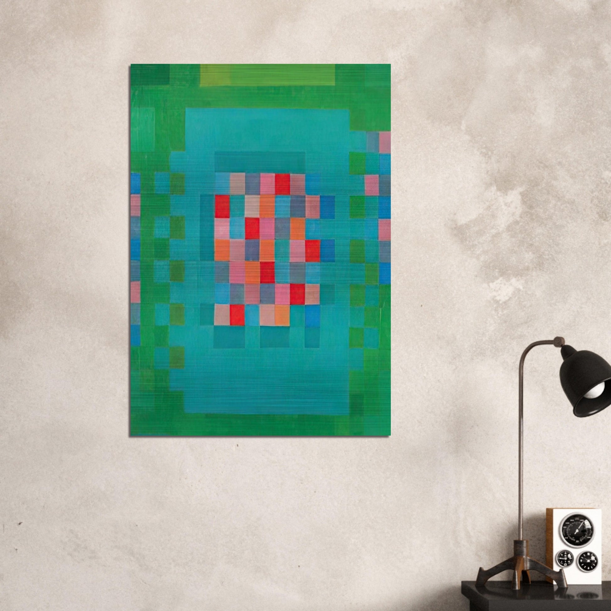 Happy Island - 1965 - Johannes Itten Brushed Aluminum Print - 70x100 cm / 28x40 inches | Johannes Itten Aluminum Print | Johannes Itten Prints