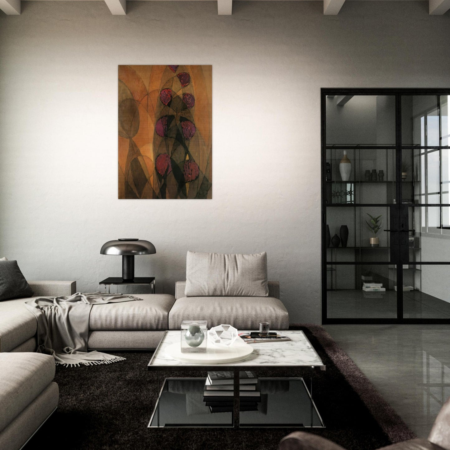 Warm Chromatics - Frantisek Kupka Brushed Aluminum Print - 70x100 cm / 28x40 inches | Frantisek Kupka Aluminum Print | Frantisek Kupka Prints