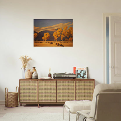 NOVEMBER IN NEVADA 1935 - Maynard Dixon Brushed Aluminum Print - 70x100 cm / 28x40 inches | Maynard Dixon Aluminum Print | Maynard Dixon Prints