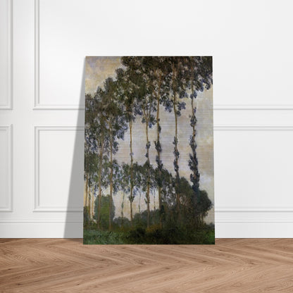Poplars at Giverny - claude monet Brushed Aluminum Print - 70x100 cm / 28x40 inches | claude monet Aluminum Print | claude monet Prints