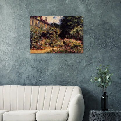 The Artist's House at Giverny - claude monet Brushed Aluminum Print - 70x100 cm / 28x40 inches | claude monet Aluminum Print | claude monet Prints