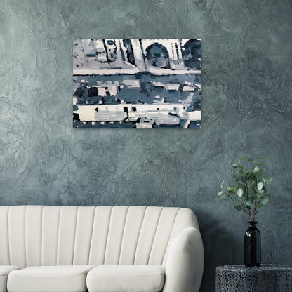 TOWNSCAPE M4 1968 - Gerhard Richter Brushed Aluminum Print - 70x100 cm / 28x40 inches | Gerhard Richter Aluminum Print | Gerhard Richter Prints