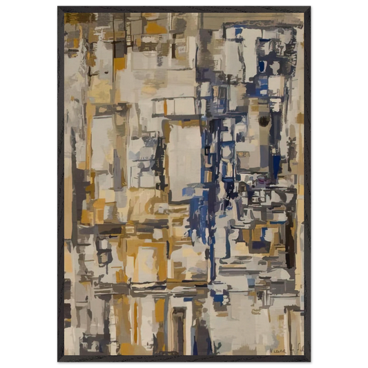 Janela - 1969 - Maria Helena Vieira da Silva 70x100 cm / 28x40 inches Framed Art Print – Black Wooden Frame