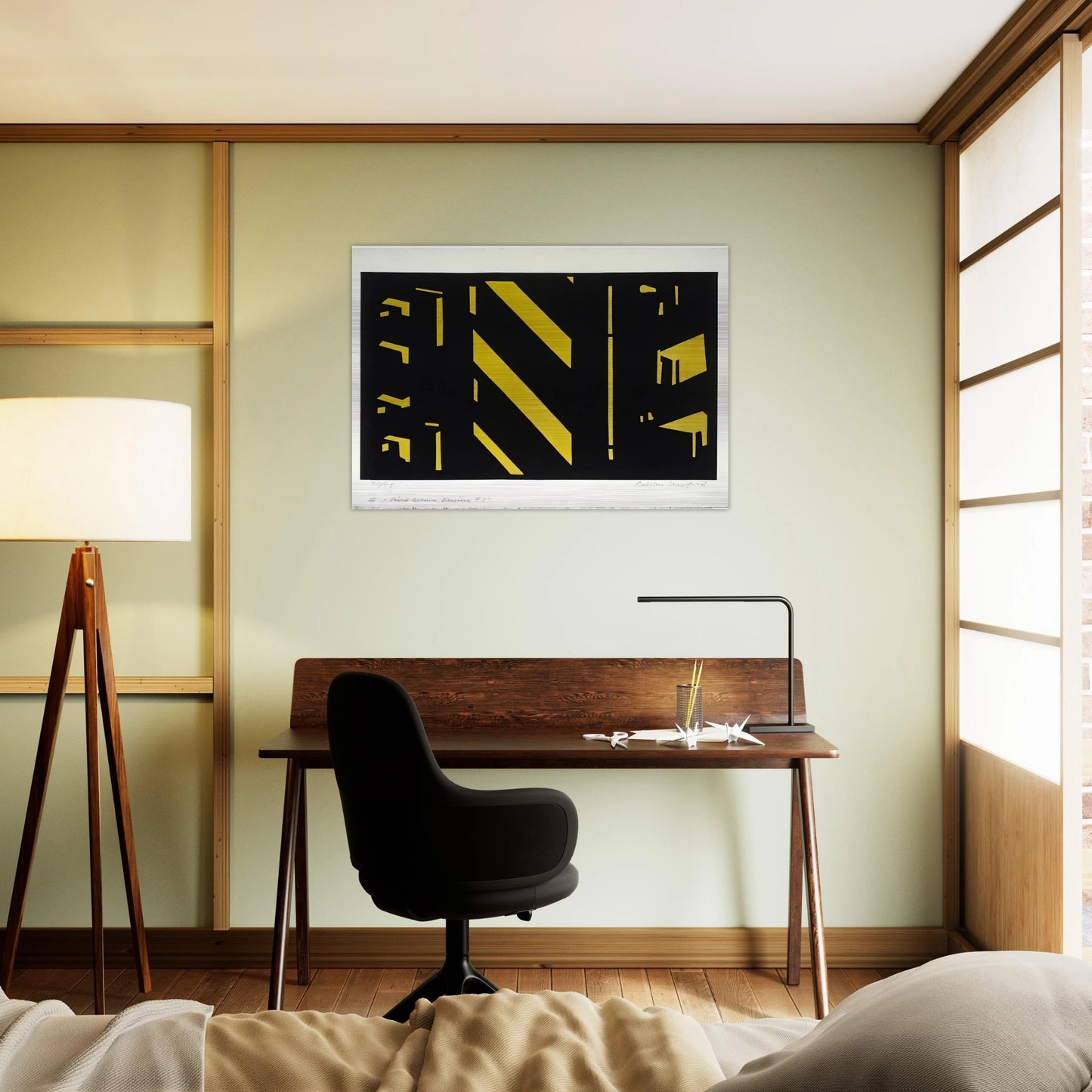 Third Avenue Elevated #1 1951 - Purism - Ralston Crawford Brushed Aluminum Print - 70x100 cm / 28x40 inches | Ralston Crawford Aluminum Print | Ralston Crawford Prints