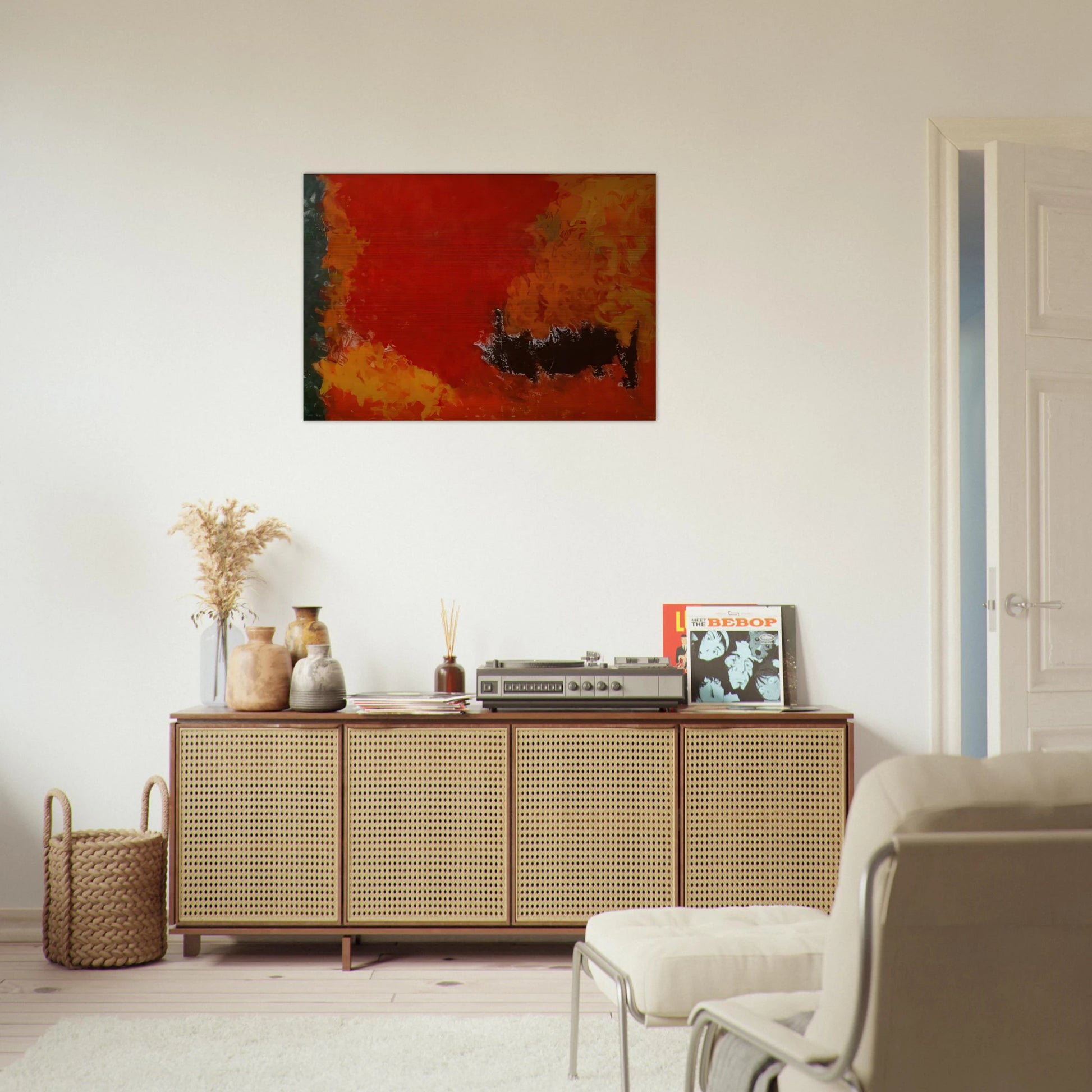 Reward #2 - 1960 - Theodoros Stamos Brushed Aluminum Print - 70x100 cm / 28x40 inches | Theodoros Stamos Aluminum Print | Theodoros Stamos Prints