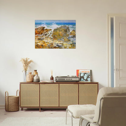 Surf, Appledore - Childe Hassam Brushed Aluminum Print - 70x100 cm / 28x40 inches | Childe Hassam Aluminum Print | Childe Hassam Prints