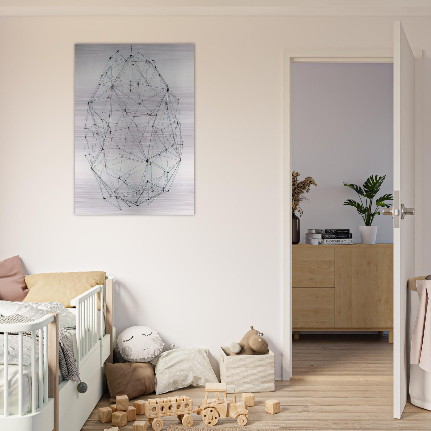 Esfera N° 5 - 1977 - Gego Brushed Aluminum Print - 70x100 cm / 28x40 inches | Gego Aluminum Print | Gego Prints