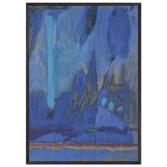 Tales of Genji III - 1998 - Helen Frankenthaler 70x100 cm / 28x40 inches Framed Art Print – Black Wooden Frame