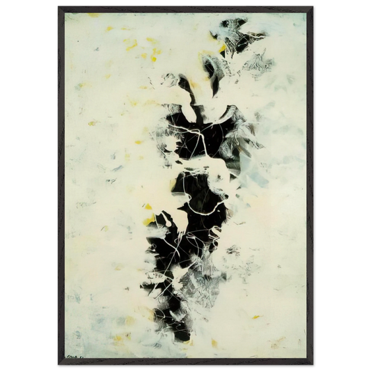 THE DEEP 1953 - Jackson Pollock 70x100 cm / 28x40 inches Framed Art Print – Black Wooden Frame